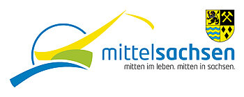Logo Mittelsachsen mit Slogan